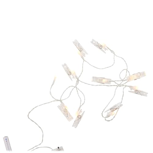 BUTLERS (6 Stück Clip Art LED-Klammern 10 Lichter mit USB-Batteriefach von BUTLERS