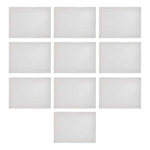 BUTLERS 10er Set Platzset 45 x 33cm aus Baumwolle doppelseitig - FINCA - abwaschbares Tischset für den gedeckten Tisch | Platzdeckchen schmutzabweisende Tischmatte von BUTLERS