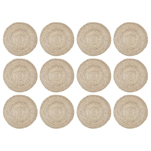 BUTLERS 12er Set Platzset rund 36cm aus Jute doppelseitig -Tout AUTOUR- abwaschbares Tischset für den gedeckten Tisch | hitzebeständiges Platzdeckchen schmutzabweisende Tischmatte BUTLERS 12er Set Platzset rund 36cm aus Jute doppelseitig -Tout AUTOUR- abwaschbares Tischset für den gedeckten Tisch | hitzebeständiges Platzdeckchen schmutzabweisende Tischmatte von BUTLERS
