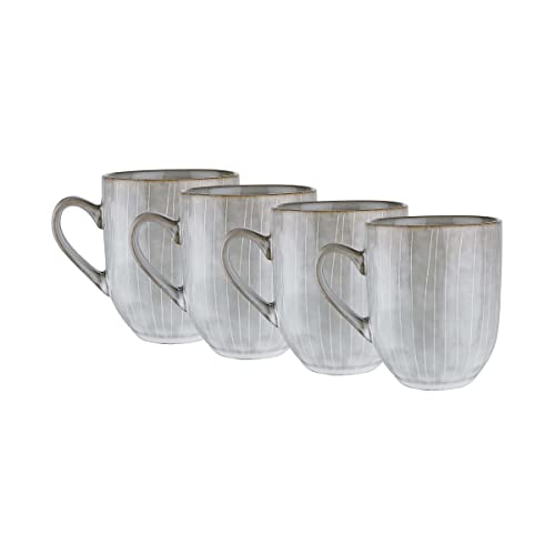 BUTLERS 4er Set Tassen 400ml Keramik Geschirr -HENLEY- dickwandiges Tassen Set Kaffetassen Teetassen | Skandinavisches Landhaus Stil Deko | Mikrowelle und Spülmaschinegeeignet BUTLERS 4er Set Tassen 400ml Keramik Geschirr -HENLEY- dickwandiges Tassen Set Kaffetassen Teetassen | Skandinavisches Landhaus Stil Deko | Mikrowelle und Spülmaschinegeeignet von BUTLERS