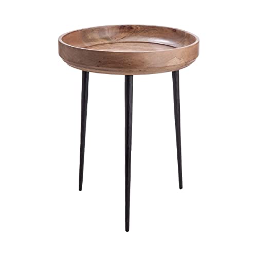 BUTLERS Beistelltisch zierlich praktisch Ø 35 x H 46 cm Mangoholz Metall -Mango Days- Ablagetisch für Sofa, Bett, Flur | Sofatisch zur Dekoration und Ablage BUTLERS Beistelltisch zierlich praktisch Ø 35 x H 46 cm Mangoholz Metall -Mango Days- Ablagetisch für Sofa, Bett, Flur | Sofatisch zur Dekoration und Ablage von BUTLERS