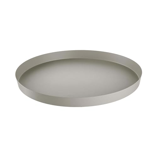 BUTLERS Deko-Tablett rund 40cm aus Eisen -Exhibition- Moderne Tischdeko & Untersetzer | ideal als Kerzenteller, Kaffee- & Frühstückstablett | Küche & Badezimmer Organizer von BUTLERS