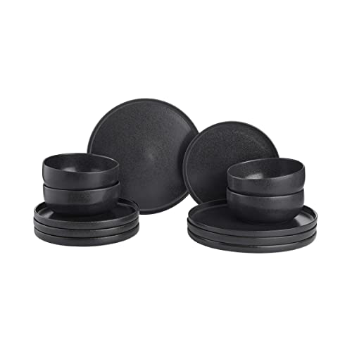 BUTLERS Geschirrset 4 Personen Tellerset CASA NOVA Steinzeug Geschirr Set 12-tlg. Tafelservice | Kuchenteller Speiseteller Schalen 600ml | reaktive Glasur, Mikrowellen- & spülmaschinenfest BUTLERS Geschirrset 4 Personen Tellerset CASA NOVA Steinzeug Geschirr Set 12-tlg. Tafelservice | Kuchenteller Speiseteller Schalen 600ml | reaktive Glasur, Mikrowellen- & spülmaschinenfest von BUTLERS