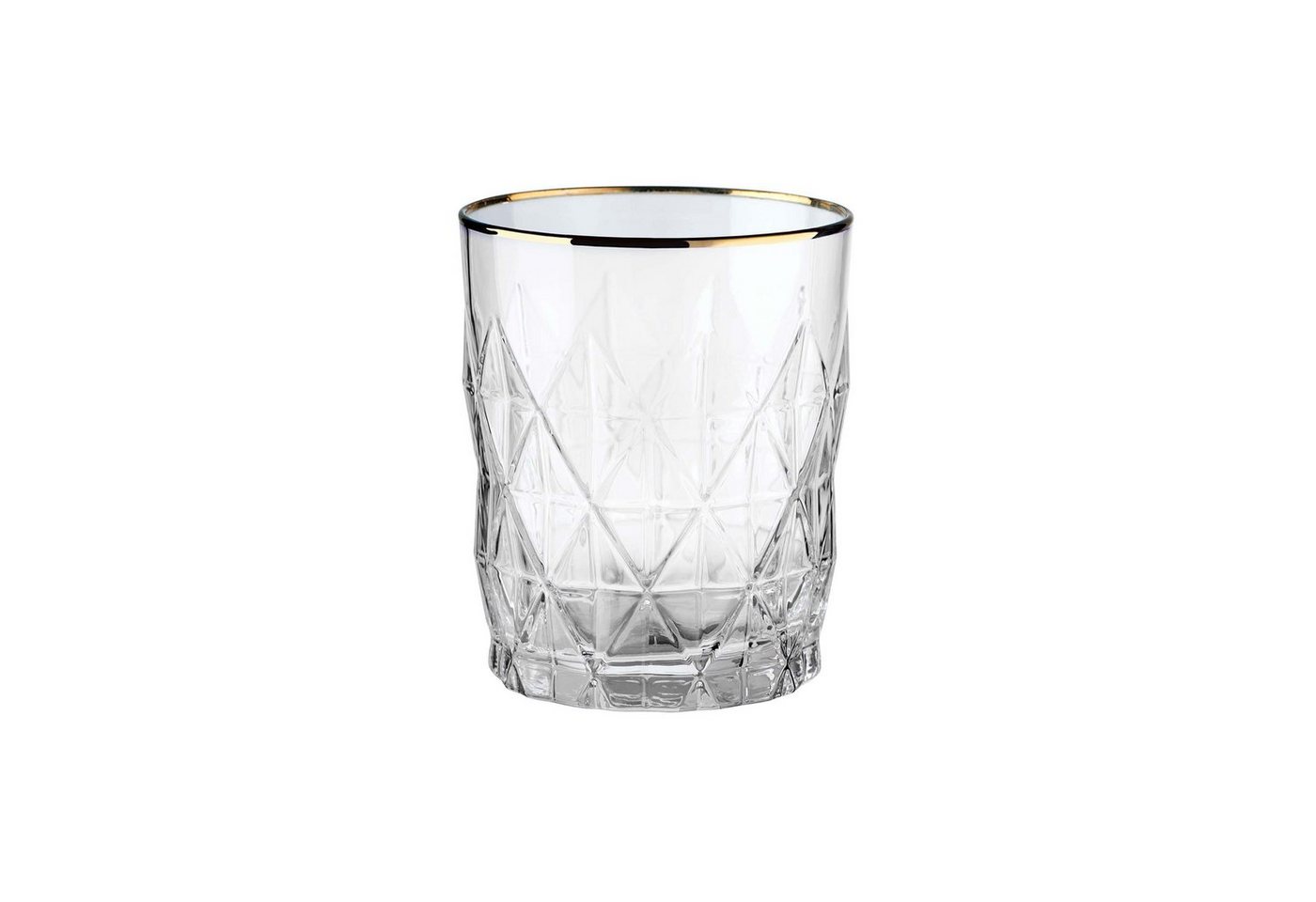 BUTLERS Glas UPSCALE Glas mit Goldrand 345ml, Glas von BUTLERS