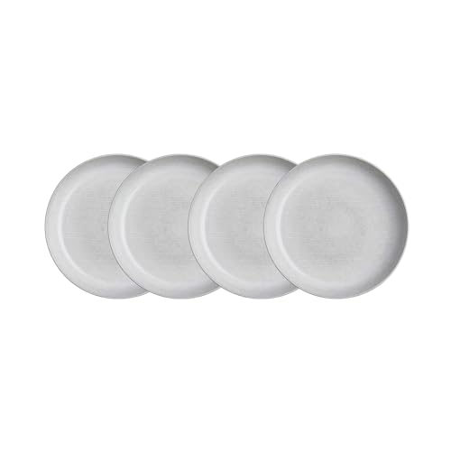 BUTLERS Teller Ø22cm 4er Teller Set HENLEY Steinzeug Geschirr | Kuchenteller Frühstücksteller Speiseteller Essteller | Landhausstill reaktive Glasur | Mikrowellen- & spülmaschinenfest von BUTLERS