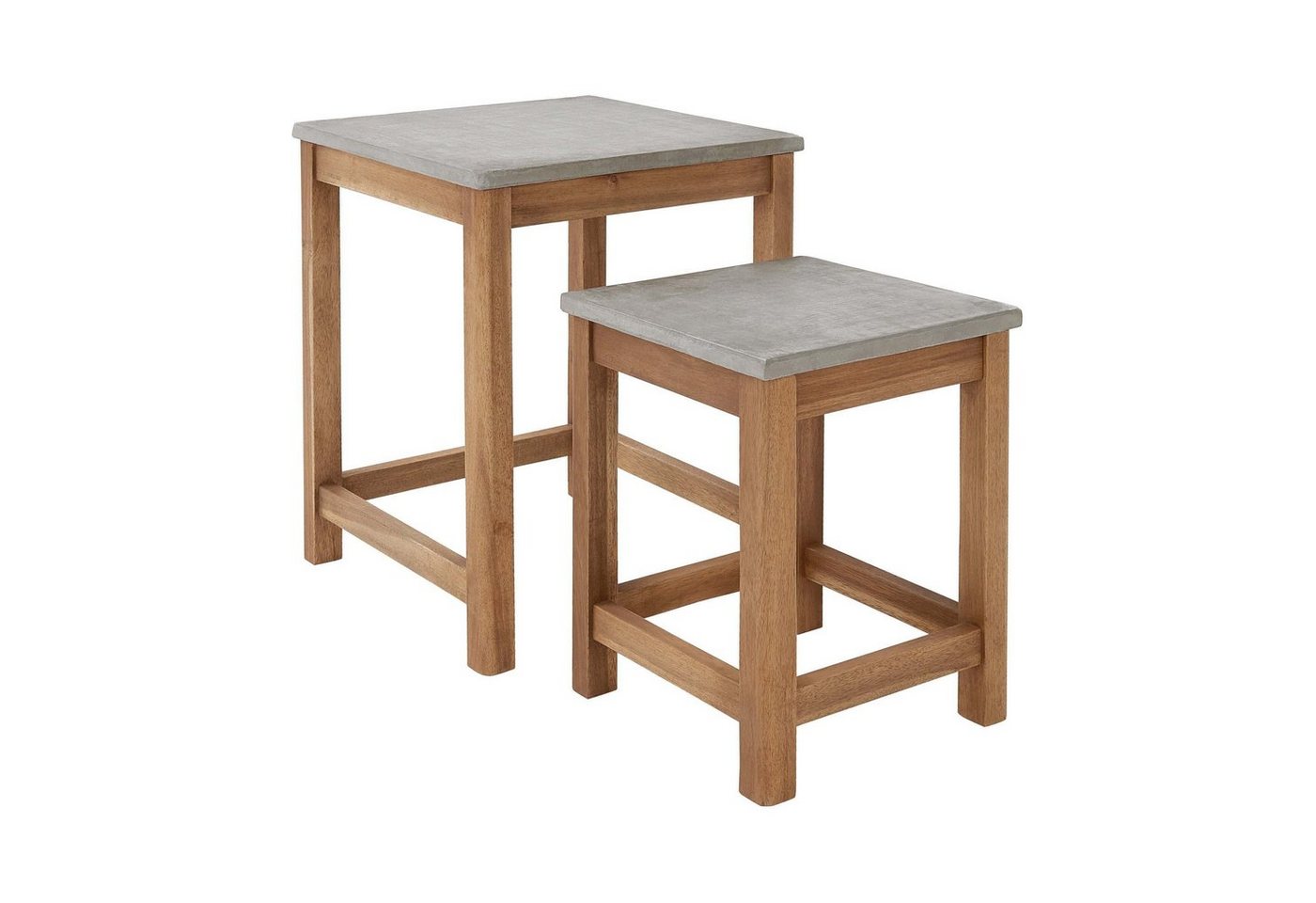 BUTLERS Pflanztisch CONCRETE Beistelltisch-Set 2-tlg. von BUTLERS