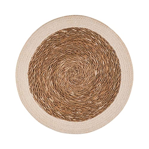 BUTLERS Platztset Rand 38cm aus Seegras & Jute doppelseitig -Sauvage- abwaschbares Tischset für den gedeckten Tisch | Platzdeckchen schmutzabweisende Tischmatte von BUTLERS