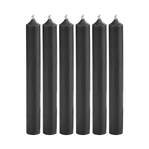 BUTLERS Stabkerzen - 6X Tafelkerzen - Durchgefärbte Lange Kerzen - Stabkerze bunt für charmante Atmosphäre und stilvolle Akzente von BUTLERS