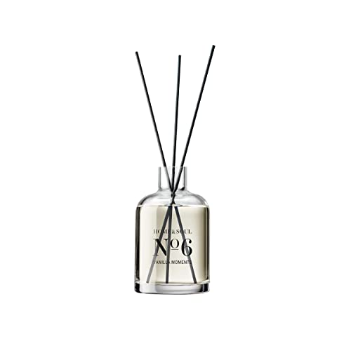 BUTLERS Raumduft Stäbchen Home & Soul No 6 -Vanilla Moments- 110ml | Rattan Duftstäbchen mit ätherischen Ölen | angenehmer Raumerfrischer für Badezimmer Regal Dekoration von BUTLERS