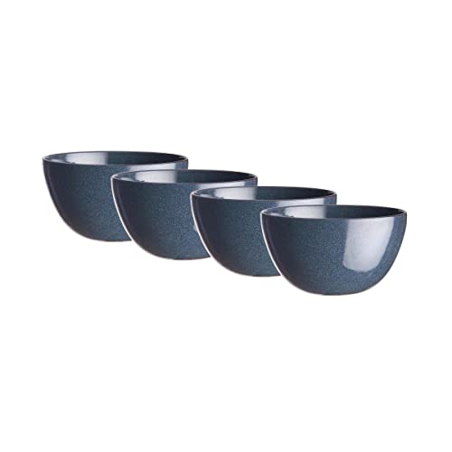 BUTLERS Schüssel 600ml 4er Set Suppenteller NATIVE Steinzeug Geschirr Suppenschüssel | Bowl Salatschale Teller tief | Modern & Natürlich | Mikrowellen- & spülmaschinenfest von BUTLERS