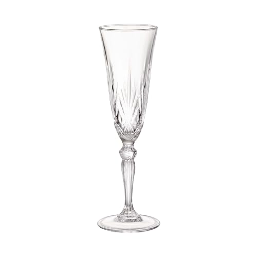 BUTLERS Sektgläser Glas, (einzeln) Sektglas aus Kristallglas 160ml aus Kristallglas -CRYSTAL CLUB- ideal als Prosecco Gläser, Sektschalen, Cocktail Gläser von BUTLERS