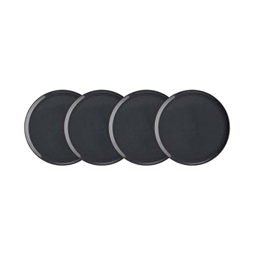 BUTLERS Teller Ø23cm 4er Teller Set NATIVE Steinzeug Geschirr | Kuchenteller Frühstücksteller Speiseteller Essteller | Modern & Natürlich | Mikrowellen- & spülmaschinenfest von BUTLERS
