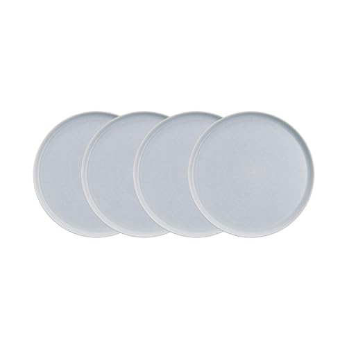 BUTLERS Teller Ø27cm 4er Teller Set CASA NOVA Steinzeug Geschirr | Speiseteller Dinnerteller Essteller Deko-Teller | Skandi-Design reaktive Glasur | Mikrowellen- & spülmaschinenfest von BUTLERS