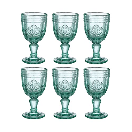 BUTLERS Weingläser 6er Set 230ml Vintage Kelchgläser -VICTORIAN- Wassergläser mit Fuß | Retro Gläser mit Prägung & spülmaschinenfest | für Rotwein, Wasser, Cocktails BUTLERS Weingläser 6er Set 230ml Vintage Kelchgläser -VICTORIAN- Wassergläser mit Fuß | Retro Gläser mit Prägung & spülmaschinenfest | für Rotwein, Wasser, Cocktails von BUTLERS