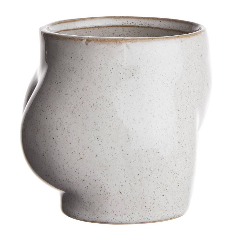 home24 Blumentopf 12 x 14 x 11cm Beige/Beige von home24
