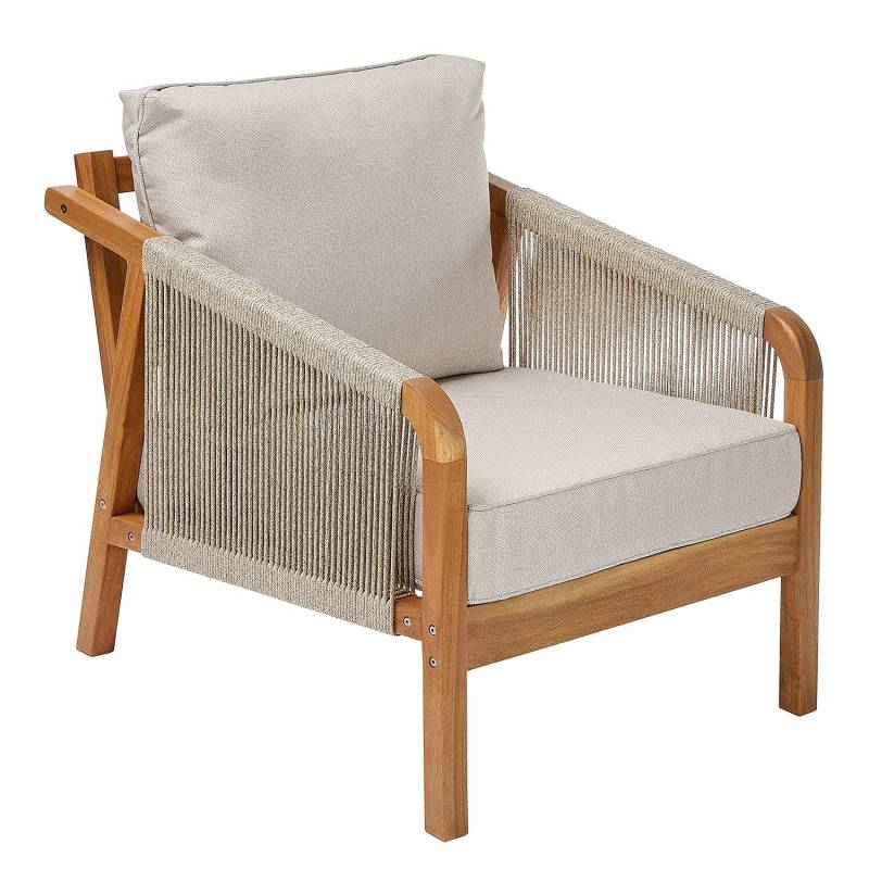 home24 Outdoor-Sessel 80 x 69 x 70cm Braun von home24