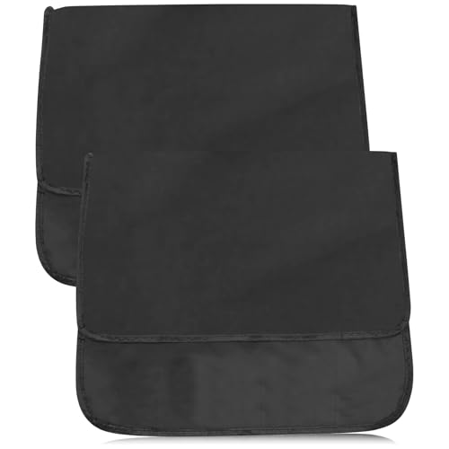 BUTORY Friseurstuhl Rückenabdeckung Oxford Fabric Friseur Stuhl Rückdecke Schutz Salon Stuhl Kopfschutz Minimalist einfach zu bedienen für Home Office(schwarz) von BUTORY