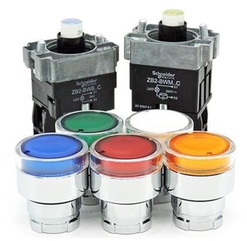 1PCS XB2-BW31B1C Selbstsichernde Taste Schalter Mit Licht XB2-BW33B1C XB2-BW34B1C 24V 1 Schließer XB2-BW35B1C XB2-BW36B1C(XB2-BW36B1C blue) von BUTPDYPEP