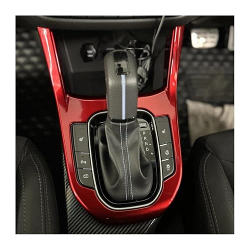 BUTUFYTR Dekor Aufkleber Für Hyundai Für I30 N 2018-2023 RHD Rotes Armaturenbrett Mittelkonsole Schalthebel Fensterknopf Entlüftungsabdeckung(Automatic Gear) von BUTUFYTR