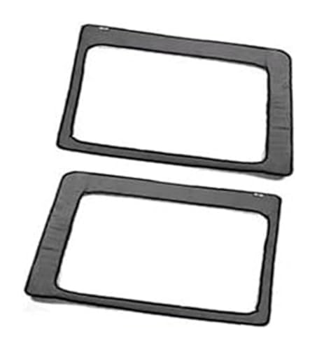 Motorhitzeschutzes Lärmdämmung Für J&eep Für Wrangler JK 2012-2017 Auto Hardtop Baumwolle Sound Wärmedämmung Pad Innen Kit(Black 4 Door Rear Window Grey) von BUTUFYTR