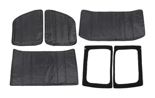 Motorhitzeschutzes Lärmdämmung Für J&eep Für Wrangler JL 2018-2022 Headliner Dach Wärmedämmung Baumwolle Kits Sound Deadener Abdeckung 4-Tür(4PCS JL 4-door) von BUTUFYTR