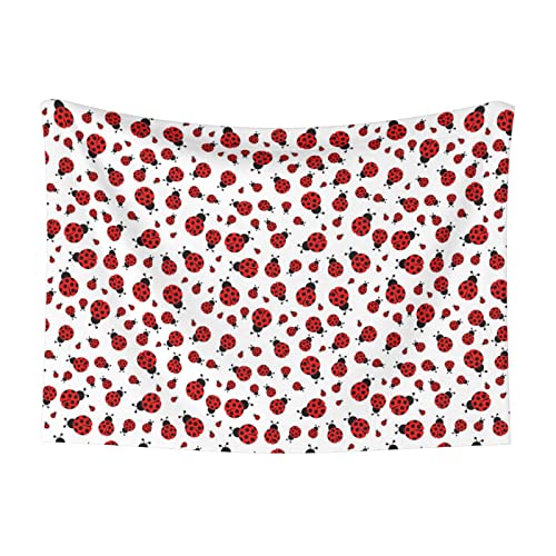 BUULOO Pet Bean Fleecedecke, wendbar, Marienkäfer-Decke, Katzen- und Hundedecke, weich und niedlich bedruckte Decke, verschiedene Größen von BUULOO