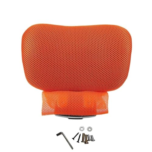 BUUNHI Bürostuhl Kopfstütze Bürostuhl, drehbar, anhebbar, Computerstuhl, Nackenschutz, Kissen, Kopfstütze für Stuhl, Bürozubehör Stuhlkopfstütze (Color : Orange 2.2cm) von BUUNHI