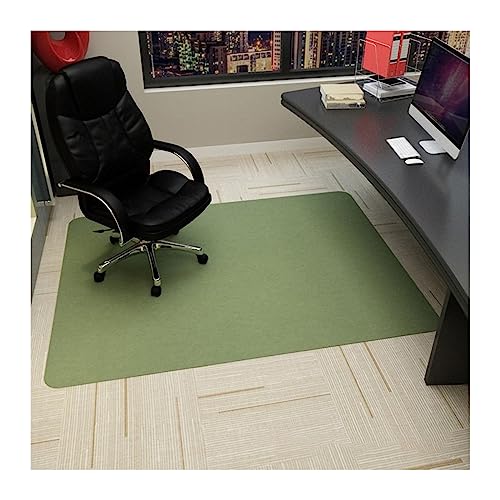 Fußmatte Kleberfreies, selbstklebendes Bürodrehstuhl-Pad, Holzschutz-Bodenmatte, Gaming-Stuhl-Schreibtisch-Fußpolster Türmatte (Color : Green, Size : 120x160cm) von BUUNHI