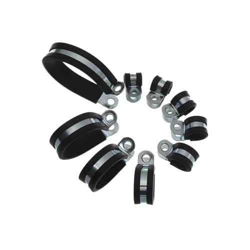 10 Stücke Gummi Ausgekleidet P Clips Verdrahtung Schlauch Klemme Rohr Kabel Montage Fix Befestigungen Hardware Elektrische Armaturen(10mm) von BUUV
