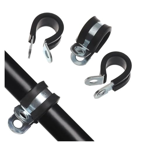10 Stücke Gummi Ausgekleidet P Clips Verdrahtung Schlauch Klemme Rohr Kabel Montage Fix Befestigungen Hardware Elektrische Armaturen(8mm) von BUUV