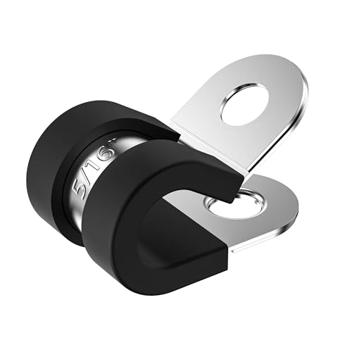12 Stücke 304 Edelstahl Gummi Ausgekleidet P Clips Kabel Montage Verdrahtung Schlauch Rohr Klemme Fix Befestigungen Halter(45 mm) von BUUV