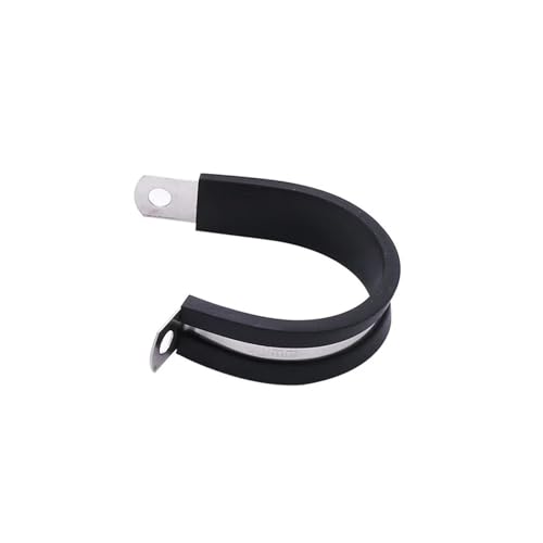 2 Teilelos 304 Edelstahl Gummi Ausgekleidet P Clips Kabel Montage Schlauch Rohr Klemme(45MM) von BUUV