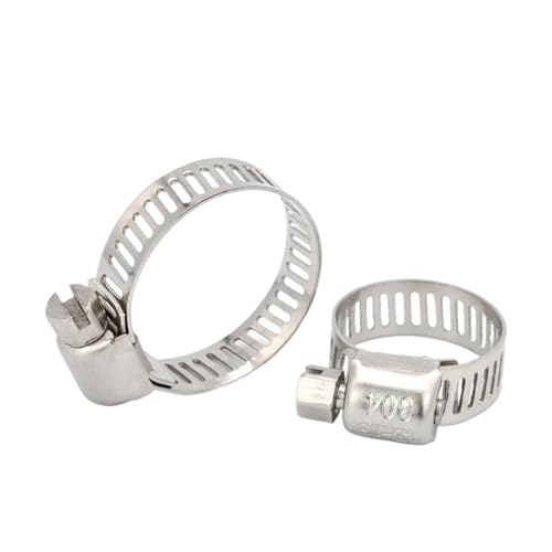 3-10 stücke Schlauch Klemme Einstellbar 6-311mm Edelstahl Schneckengetriebe Clip Schloss for wasser Rohr Sanitär - leicht zu montieren(213-235mm 1piece) von BUUV