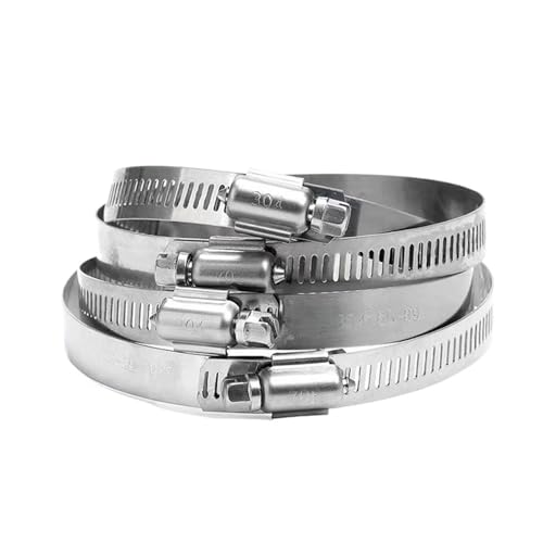 5 stücke Rohr Klemmen Heavy Duty Edelstahl Schlauch Clips Auto Kraftstoff Schlauch Rohr Klemmen Worm Drive - leicht zu montieren(18-32mm) von BUUV