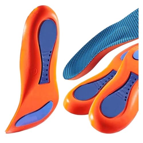 BUUV Orthesen-Einlegesohle, Fußgewölbeunterstützung, Plattfuß-Laufeinlegesohlen for Schuhe, orthopädische Einlegesohlen for Füße, entlasten den Druck(EU41-42) von BUUV