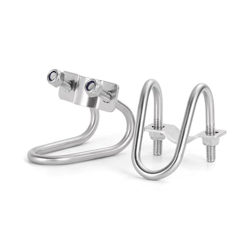 U-Bolzen M6/M8 Doppel-U-Kreuz-Rohrschelle Schraubverbinder Gerüstbefestigung Kreuzschelle für Rohrbefestigung(M6x32x32mm) von BUUV