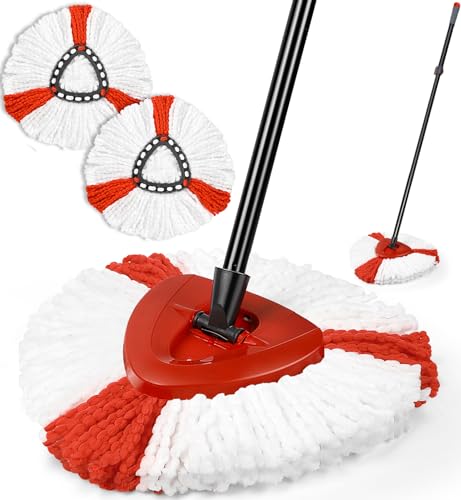 Spin Mop Ersatzgriff Moppkopf Basis für O Ceda EasyWring 1-Tank System – Mikrofaser-Wischmopp für Bodenreinigung, Set enthält 2 Ersatzwischer-Nachfüllungen, 1 Ersatzgriff, 1 Wischmopp-Basis Spin Mop Ersatzgriff Moppkopf Basis für O Ceda EasyWring 1-Tank System – Mikrofaser-Wischmopp für Bodenreinigung, Set enthält 2 Ersatzwischer-Nachfüllungen, 1 Ersatzgriff, 1 Wischmopp-Basis von BUVE