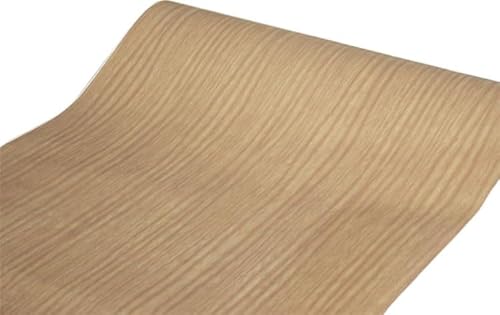 BUVU Klebefolie Möbel braun Holzoptik Möbelfolie Selbstklebende Folie Holz Tapete 45cm X 800cm braun Vintage Streifen Folie Wasserdicht Wandtapete für Möbel Wände Schränke Küche Tische von BUVU