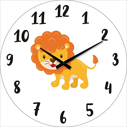 BUVU VM21BU007 Glass Wall Clocks, Lion von BUVU