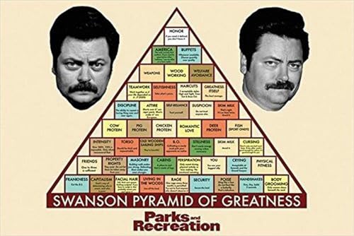 BUY ART FOR LESS Parks und Erholung – Swanson Pyramide von Größe 36 x 24 TV Poster Kunstdruck Nick OFFERMAN BUY ART FOR LESS Parks und Erholung – Swanson Pyramide von Größe 36 x 24 TV Poster Kunstdruck Nick OFFERMAN von BUY ART FOR LESS