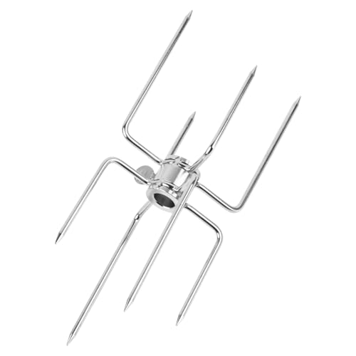 BUYGOO Fleischklammer für Drehspieß, Doppel-Fleischklammer, Klammer Drehspieß, Fleischnadeln für Grillspieß Edelstahl, für 12 mm Sechseckige, 8–10 mm Quadratische und 13 mm Runde Grillspieße BUYGOO Fleischklammer für Drehspieß, Doppel-Fleischklammer, Klammer Drehspieß, Fleischnadeln für Grillspieß Edelstahl, für 12 mm Sechseckige, 8–10 mm Quadratische und 13 mm Runde Grillspieße von BUYGOO