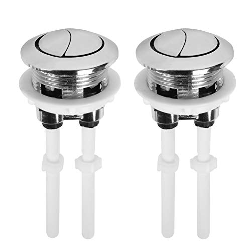 Toiletten Wassertank Drucktasten 38mm Universal Dual Spülen Toiletten-Druckknöpfe 2 Stück Standard WC Taste Pop-up Dual Flush Push Button WC Wassertank Spülknopf WC Doppelspülknopf Standard WC Taste von BUYGOO