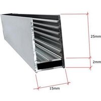 Aluminiumprofil-UProfil-Wandprofil 2000x27x15mm - Buylando von BUYLANDO