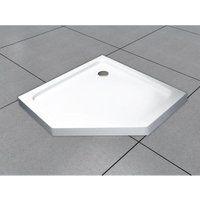 Glaswerk Westfalen - 100x100 cm Fünfeck Flache Acryl Duschwanne / Siphon Glaswerk Westfalen - 100x100 cm Fünfeck Flache Acryl Duschwanne / Siphon von BUYLANDO