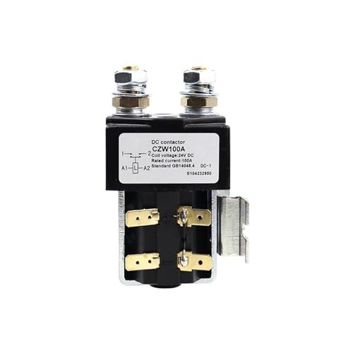 DC-Schütz for Elektrofahrzeuge, 12 V, 24 V, 36 V, 48 V, 60 V, 72 V, elektrischer DC-Schützschalter, 100 A(DC60V 1NO) von BUYND