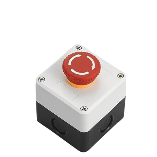 Not-Aus-Druckknopfschalter-Steuerkasten-Aufzug mit Schutzabdeckung, wasserdichtes Gehäuse, 22 mm montiert(16) von BUYND