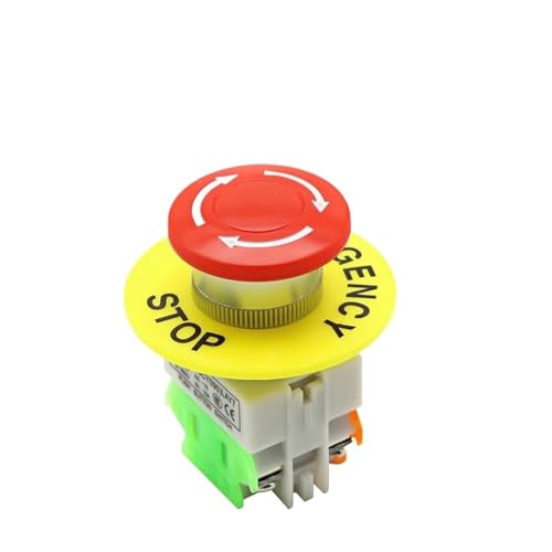 Roter Pilzkopf 1NO 1NC DPST Not-Aus-Druckschalter AC 660 V 10 A Schalterausrüstung Aufzug Aufzug Rastend Selbstverriegelung Roter Pilzkopf 1NO 1NC DPST Not-Aus-Druckschalter AC 660 V 10 A Schalterausrüstung Aufzug Aufzug Rastend Selbstverriegelung von BUYND