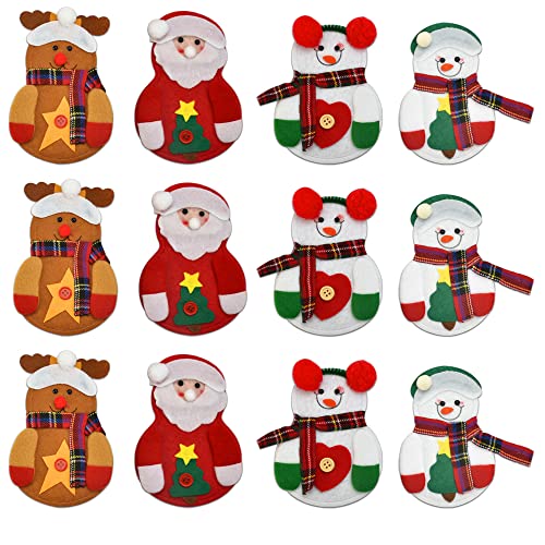 BUZIFU 12 Stück Bestecktaschen Weihnachten Besteckhalter Weihnachtsmann Besteckbeutel Tischdeko Weihnachten Besteck Weihnachtsbesteckhalter Besteckhüllen Serviettentaschen für Messer und Gabel BUZIFU 12 Stück Bestecktaschen Weihnachten Besteckhalter Weihnachtsmann Besteckbeutel Tischdeko Weihnachten Besteck Weihnachtsbesteckhalter Besteckhüllen Serviettentaschen für Messer und Gabel von BUZIFU