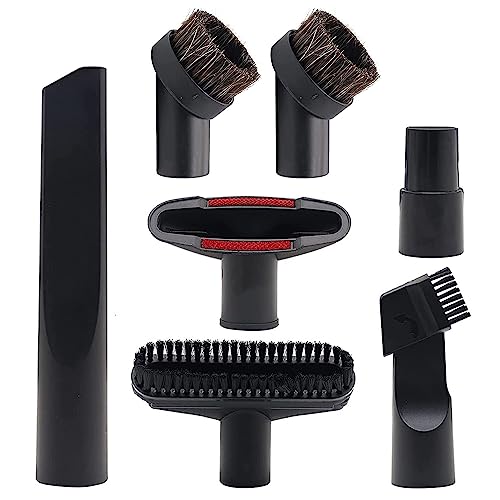 BUZIFU 7 Stück Staubsauger Düsen Set 32-35 mm Staubsauger Aufsatz Universal Staubsaugeraufsätze Polsterdüse Matratzendüse Fugendüse Kompatibel mit Kärcher/Miele/Siemens/AEG/Bosch/Panasonic/Philips von BUZIFU