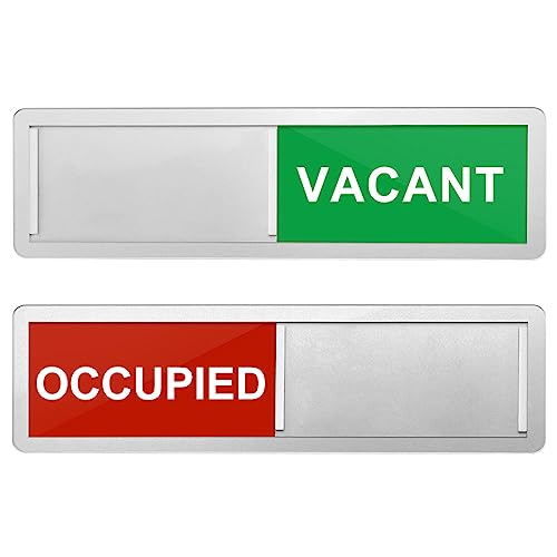 BUZIFU Vacant/Occupied Schiebetürschild Toiletten Schilder Privatsphäre Schild Vacant Occupied Schild Türschild Do Not Disturb-Schild für Badezimmer Home Office Konferenzraum, 1 Packung von BUZIFU